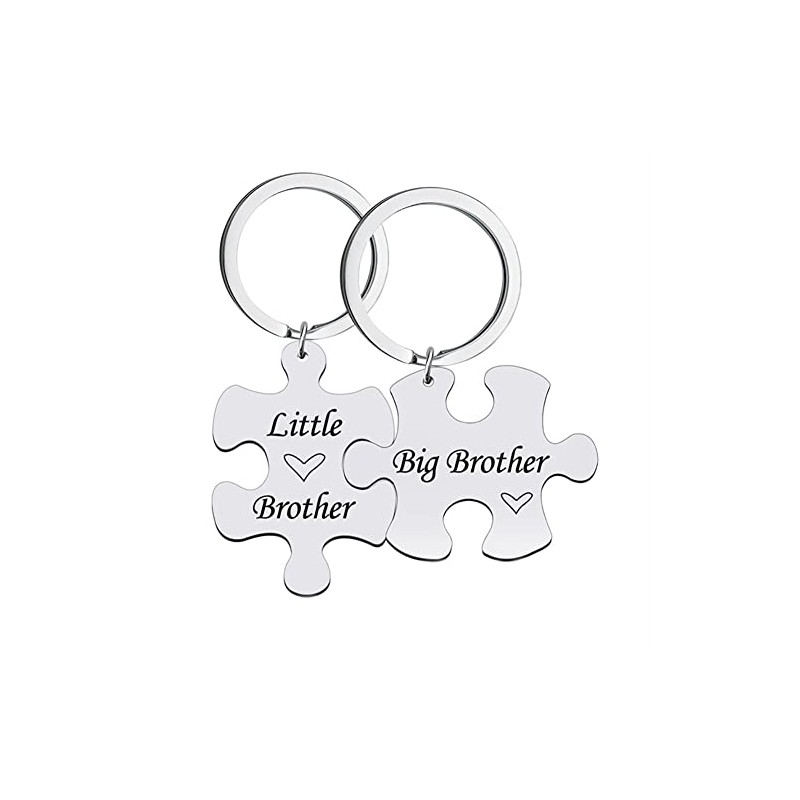 Brother Gifts from Brother Matching Keychains for 2 Big Brother