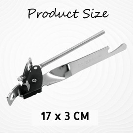 Butterfly Stainless Steel Manual Can Opener, Tin Openers Heavy Duty for Arthritis Hands, Smooth Edge Food-Safe, Easy Grip, Safe Jar Opener, Effortless Kitchen Gadgets, Camping