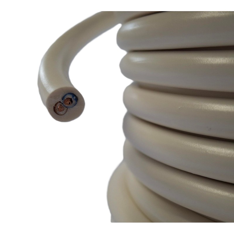 Ali's DIY 2 Core Round White Flex Flexible Cable 0.75