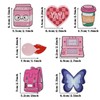 Attuslla Pack of 15 iron-on patches, children, mixed patches, appliqué