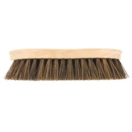 Elliott Wooden Hand Scrubbing Brush with stiff natural Bassine bristles, heavy duty multipurpose and water resistant, made with natural fibres easy to use and long lasting