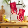 DII Nautical Collection Cotton Kitchen, Oven Mitt Set, 7.5x13, Lobster