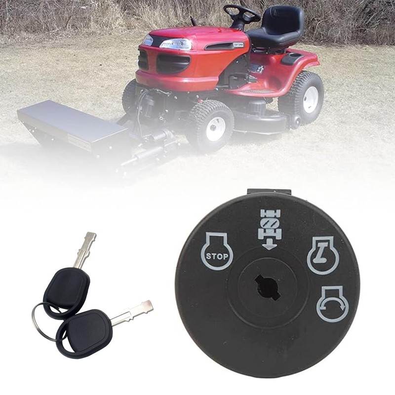 1 x ignition starter switch, ignition starter switch key, lawn