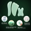 airogym Guasha Massage Tool，Natural Stone Gua Sha Board, 4PCS Guasha