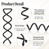 30PCS Spiral Hair Pins, Bun Twist Spiral Bobby Pins for