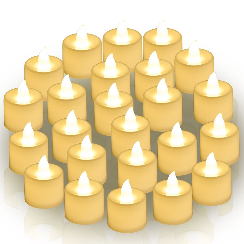 Velas LED Sin llama, 24PCS Velas de Té Led Velas