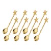 sourcing map 8pcs Star Shaped Spoons, 4.3 Inch Coffee Spoon,