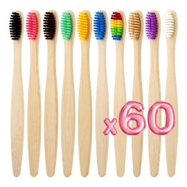 Cepillo Dientes Bambú Biodegradable Suave Universo en Linea Colores Surtidos