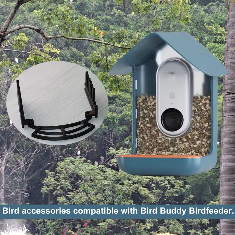 PIAOLGYI Perch and Tall Fence for Bird Buddy Birdfeeder,Accessories Compatible