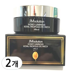 JM Solution 제이엠솔루션 꿀광 로얄 프로폴리스 아이패치 블랙 60매 2개(1.+1.) JMsolution Honey Glow Royal Propolis Eye Patch Black 60 Sheets 2 Pack (1 + 1)