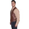Scully Men's Lambskin Leather Western Vest Chocolate 42 R