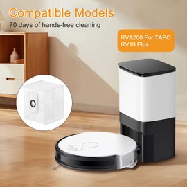 4L Large Capacity Replacement Dust Bags,For TAPO RV30 Plus/ RV10 Plus And RVA200,Dust Bags Vacuum Cleaner Self-Empty Station Dirt Disposal Bags(4PACK)