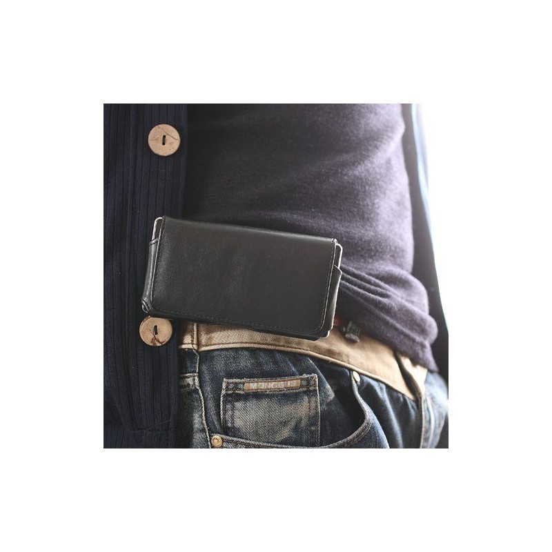DFV mobile - Belt Cover Premium Executive Synthetic Leather Horizontal