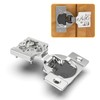 Chibery 10 Pack 5/8" Overlay 4D Soft Close Concealed Hinges
