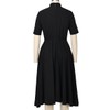 FAD-4U Church Clergy Dress for Women Short Sleeve Rows Buttons