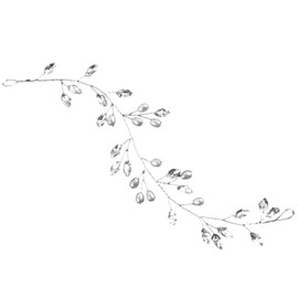 PATKAW Enredadera para Cabello Perlas y Gemas de Imitación, Accesorio para Novias y Damas de Honor en Ceremonias Religiosas y Recepciones