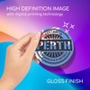1 x Round Coaster - Perth Australia Australian Flag Cork