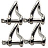 5mm Twisted Shackle A4 316 Marine Grade Stainless – Pack