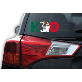 X Graphics Hidalgo Letters Decal Car Window Laptop Map Vinyl Sticker HGO Mexico (Mexican Flag, 3.3 in x 9 in )