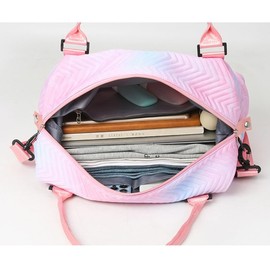 ERJUR Shoulder Travel Duffel Bags with Trolley Sleeve Workout Dance Bag Waterproof Weekender Bag, Black