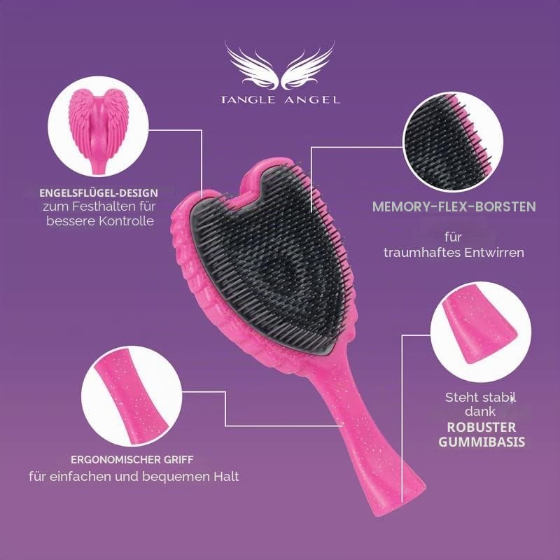 Tangle Angel Reborn Angel Detangling Hair Brush, Environmentally Friendly Hair