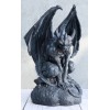 Warden Large Cathedral Guardian Crouching Winged Gargoyle Statue 12.5"H Fantasy
