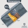 Garment Guardians 35L Clothes Storage Bag Underbed Wardrobe Foldable Storage