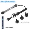HITOP 25W 50W Adjustable Aquarium Heater, Submersible Fish Tank Heater