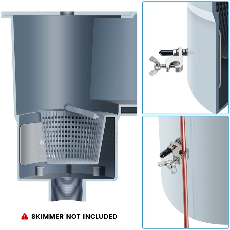 briidea Pool Bonding Kit, Pool Bonding Kit above Ground, Silver