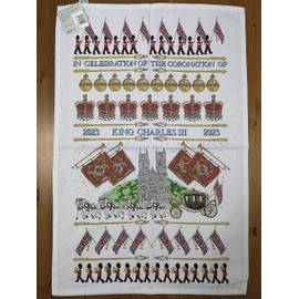 Ulster Weavers King Charles III Coronation 100% Cotton Tea Towel - Multicoloured - Limited Edition, Approx. 48 x 74 cms - Celebration (022KCCC)