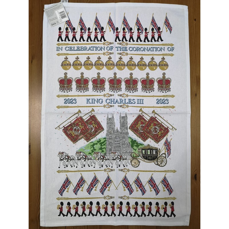 Ulster Weavers King Charles III Coronation 100% Cotton Tea Towel