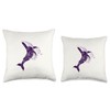 JUMPING WHALE Throw Pillow