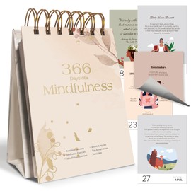 BIROYAL Motivational Calendar 2025 - Daily Affirmation Desk Calendar with 366 Inspirational Quotes - 4”x5.5” Inspirational Desk Calendar - Inspirational Gifts for Women - Office Desk Decor for Women