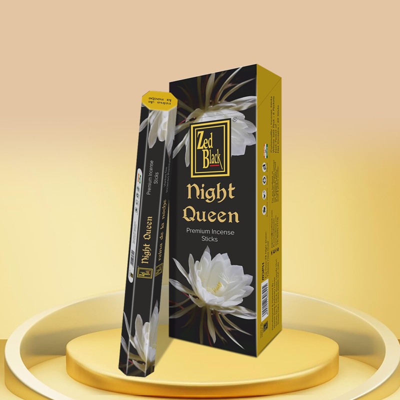 ZED BLACK Z008 Night Queen Incense Sticks, 20 Sticks x