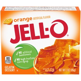 Jell-O Orange Gelatin Mix (3 oz Boxes, Pack of 24)