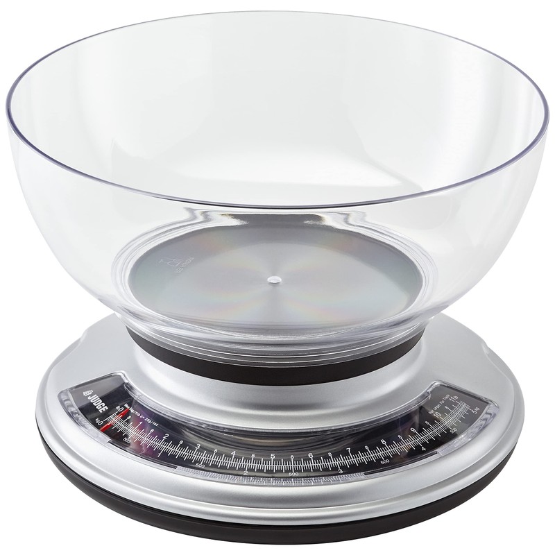 Judge Horwwod J406 Chrome Bowl Scale, 5.0kg, White