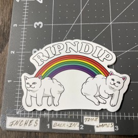 Rip N Dip Adult Humor Sticker For Skateboard Phone Guitar Ect Mat115