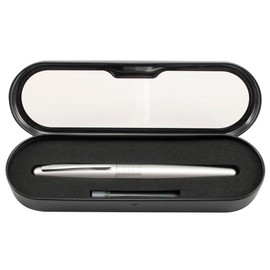 Pilot Metropolitan, Pluma Fuente con acento central de puntos, tinta líquida color negro, punto mediano, Estuche 1 Pieza (91105)                      