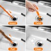 Drain Clog Remover, 25inch Drain Snake Hair Remover(3pcs), Hair Catcher
