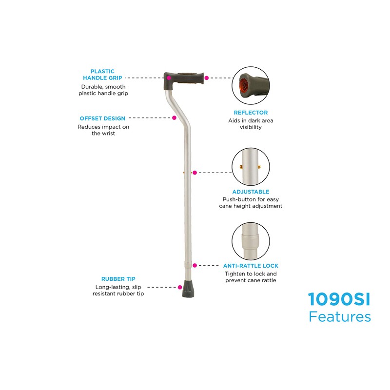 NOVA Medical Products Extra Tall Walking Cane (up to 6’8”