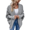 OKSakady Women's Knitwear Plain Batwing Sleeve Pullover Cardigan Collar with