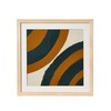 Creative Co-Op 18" Square Abstract Embroidery in Wood Frame Wall