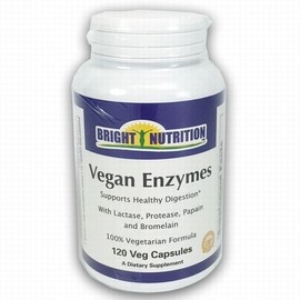 Bright Nutrition Vegan Enzymes - 120 Veg Capsules