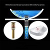 SWHYGER Champagne Bronze Sink Drain with Overflow,Brass Bathroom Sink 1