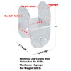 GBGS 4 Pcs 4x4 Post Caps Tie Bracket,14 Gauge Post