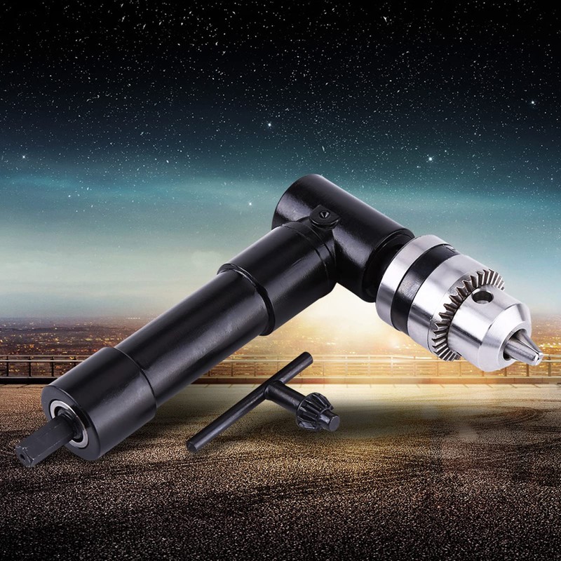 Right Angle Drill Attachment Angular Drill with Chuck 8mm Hex