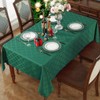 SASTYBALE Christmas Tablecloths Rectangular, Jacquard Xmas Table Cloth with Geometric