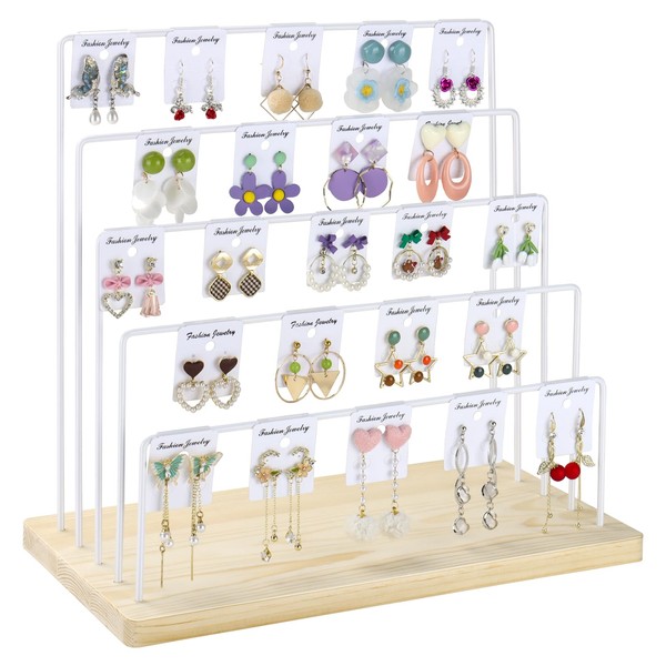 RNTBWD Earring Display Stand for Selling, 5 Tier Earring Rack
