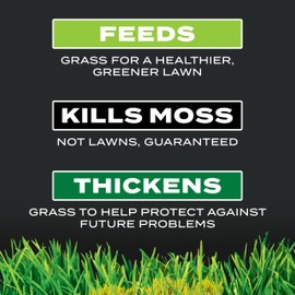 Scotts Turf Builder Triple Action for Moss Control, Moss Killer and Lawn Fertilizer, Covers Up to 4,000 sq. ft., 20 lbs.