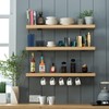 4 Pack Floating Shelf Bracket 6 Inch, Heavy Duty Hidden